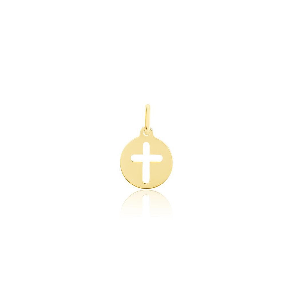 Pendentif Crystin Or Jaune - Pendentifs Baptême Famille | Histoire d’Or