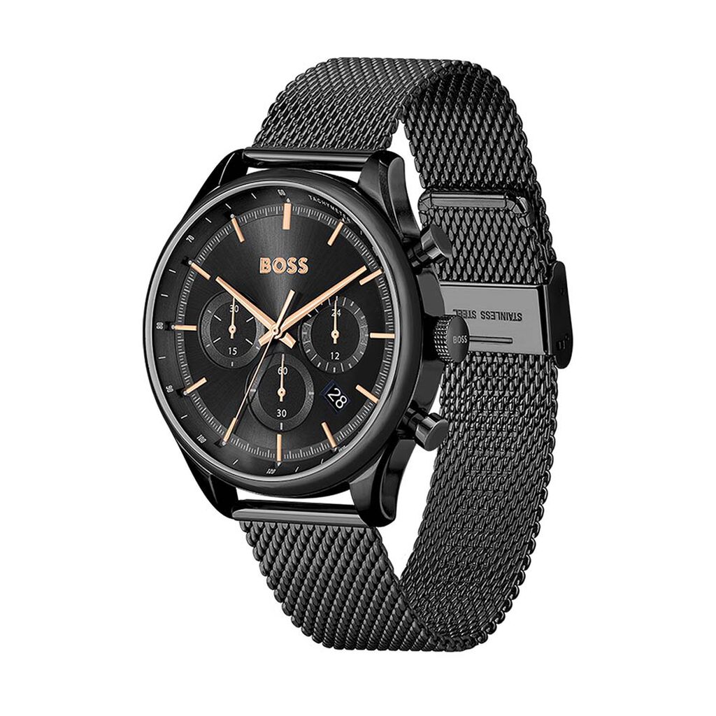 Montre Boss Gregor Noir - Montres Homme | Histoire d’Or