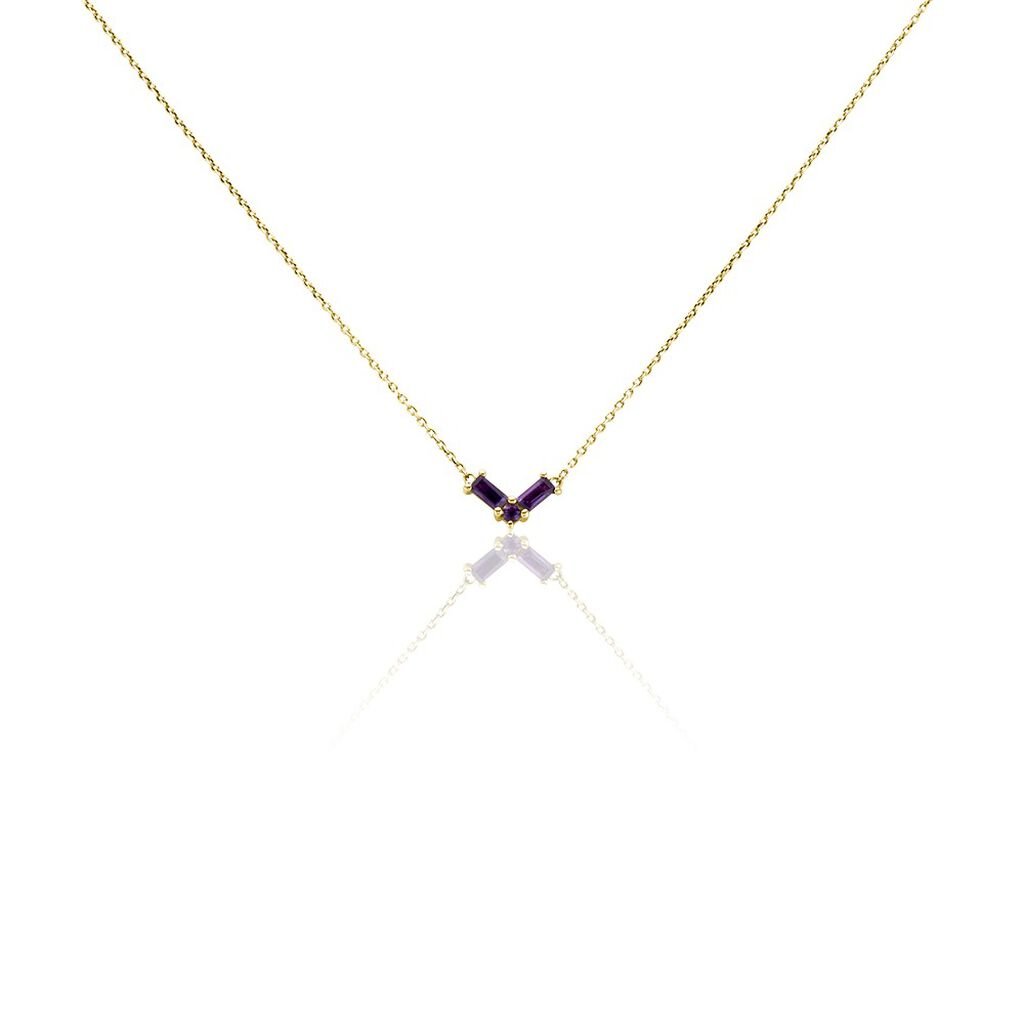 Collier Lavender Or Jaune Améthyste - Colliers Femme | Histoire d’Or