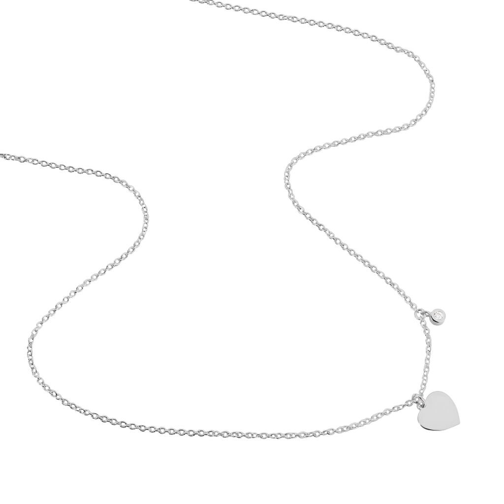 Collier Eleyana Argent Blanc - Colliers fantaisie Femme | Histoire d’Or