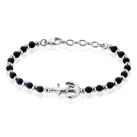 Bracelet Arris Acier Blanc Onyx - Bracelets Lithothérapie Homme | Histoire d’Or