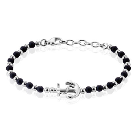 Bracelet Arris Acier Blanc Onyx - Bracelets Lithothérapie Homme | Histoire d’Or
