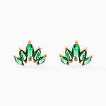 Boucles D'oreilles Puces Amazonia Plaqu&eacute; Or Jaune Oxyde De Zirconium - Boucles d'oreilles fantaisie Femme | Histoire d&rsquo;Or