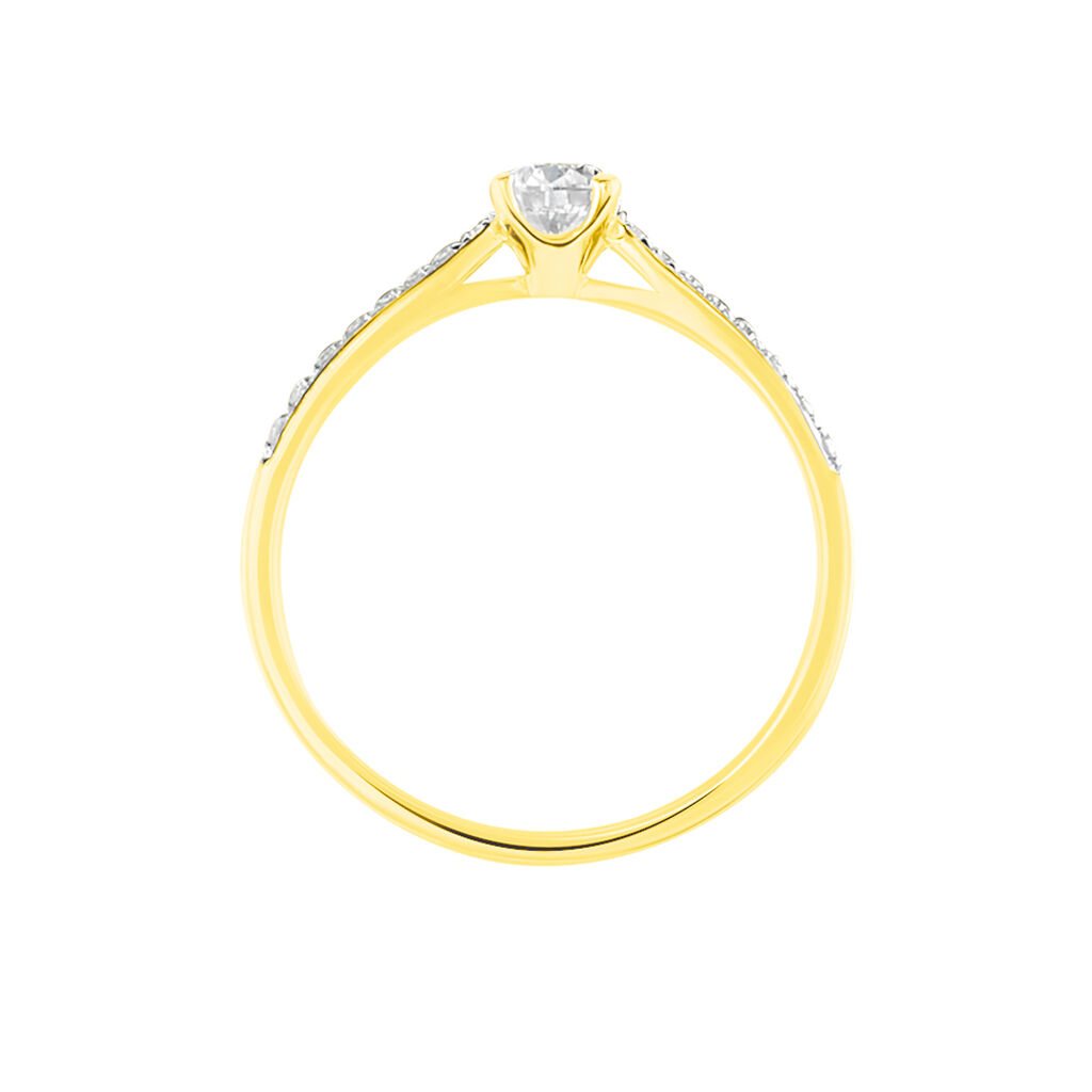 Bague Solitaire Hemera Or Jaune Diamant - Bagues solitaires Femme | Histoire d’Or