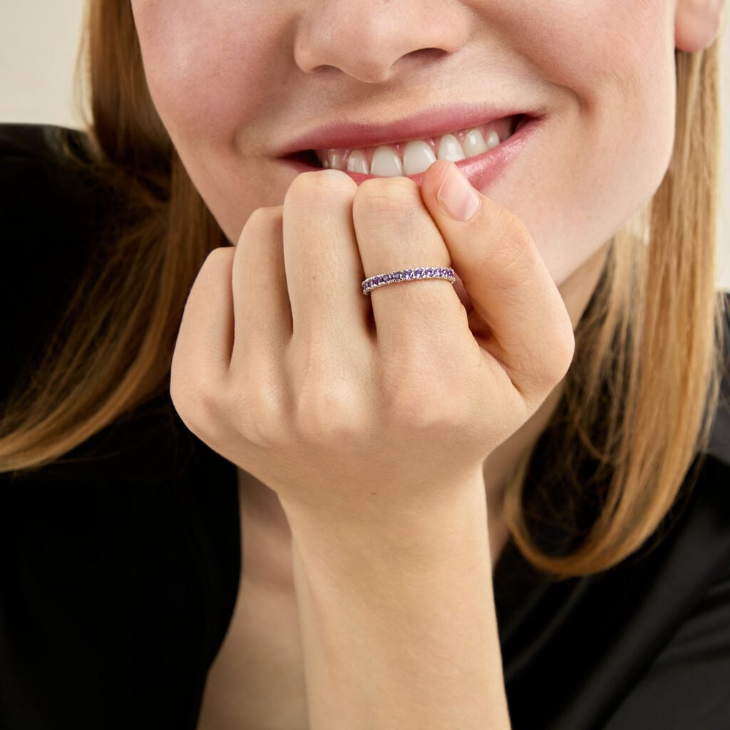 Bague Rio Argent Blanc Oxyde De Zirconium - Bagues avec pierre Femme | Histoire d&rsquo;Or