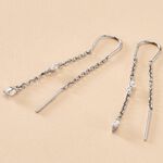Boucles D'oreilles Pendantes Garsha Argent Blanc Oxyde De Zirconium - Boucles d'oreilles fantaisie Femme | Histoire d&rsquo;Or