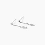 Boucles D'oreilles Pendantes Argent Blanc Maic - Boucles d'oreilles fantaisie Femme | Histoire d&rsquo;Or