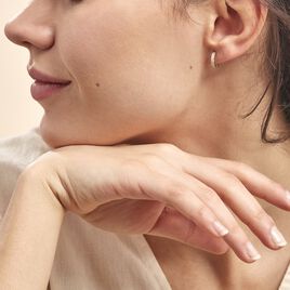 Créoles Ivria Or Jaune Oxyde De Zirconium - Boucles d'oreilles créoles Femme | Histoire d’Or