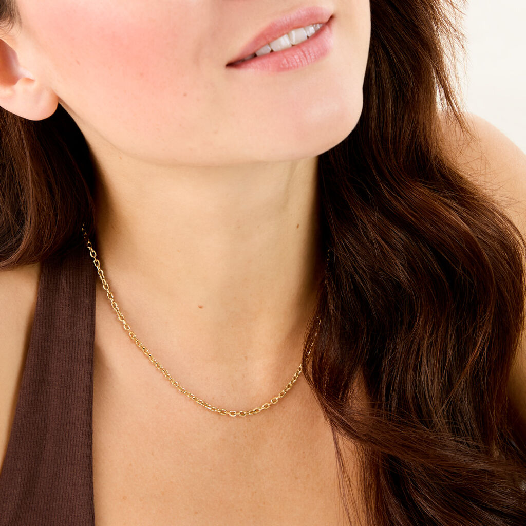 Collier Max Acier Jaune - Colliers fantaisie Femme | Histoire d&rsquo;Or