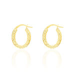 Cr&eacute;oles Udara Or Jaune - Boucles d'oreilles cr&eacute;oles Femme | Histoire d&rsquo;Or