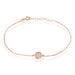 Bracelet Helinie Or Rose Oxyde De Zirconium - Bracelets Femme | Histoire d’Or
