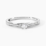 Bague Finella Platine Blanc Diamant - Bagues solitaires Femme | Histoire d&rsquo;Or