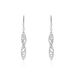 Boucles D'oreilles Pendantes Bartolomea Feuille Or Blanc - Boucles d'oreilles pendantes Femme | Histoire d’Or