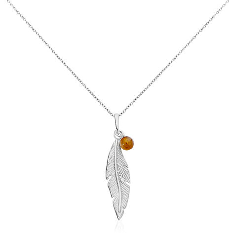 Collier Argent Blanc Adriane Ambre - Colliers fantaisie Femme | Histoire d’Or