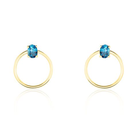 Créoles Kip Or Jaune Topaze - Boucles d'oreilles créoles Femme | Histoire d’Or