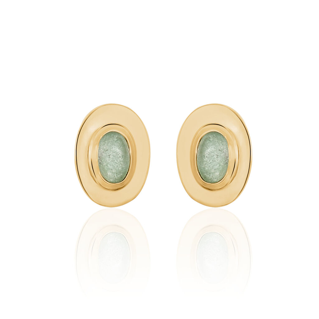 Boucles d'oreilles Femme Aventurine • Histoire d'Or