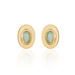 Boucles D'oreilles Puces Veina Plaqué Or Jaune Aventurine - Boucles d'oreilles fantaisie Femme | Histoire d’Or