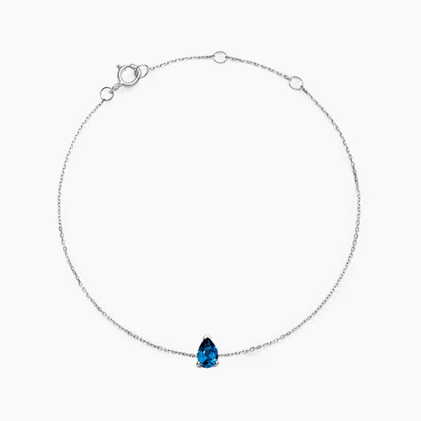 Bracelet Or Blanc Maveline Topaze - Bracelets Femme | Histoire d’Or