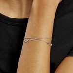 Bracelet Noelle Argent Blanc - Bracelets Femme | Histoire d&rsquo;Or