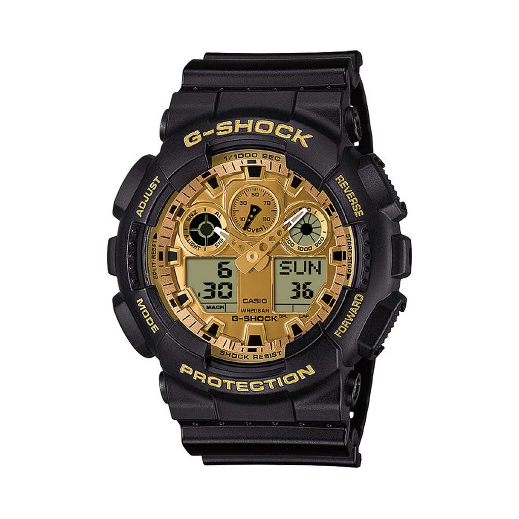 Montre Casio G-Shock Ga100 Dor&eacute; - Montres Homme | Histoire d&rsquo;Or