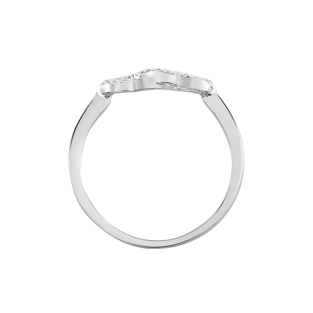 Bague Anne-ael Argent Blanc Oxyde De Zirconium - Bagues avec pierre Femme | Histoire d&rsquo;Or