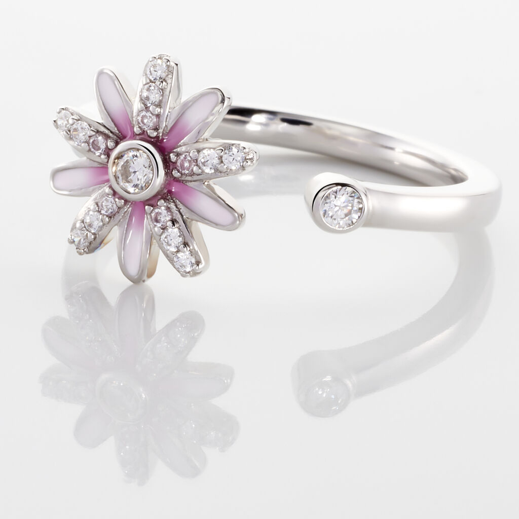 Bague Ambrose Argent Bicolore Oxyde De Zirconium - Bagues avec pierre Femme | Histoire d’Or