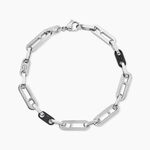 Bracelet Jourdan Vilo Acier Argent&eacute; - Bracelets Homme | Histoire d&rsquo;Or