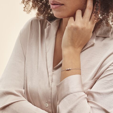 Bracelet Argent Bicolore Wilmart - Bracelets Femme | Histoire d’Or