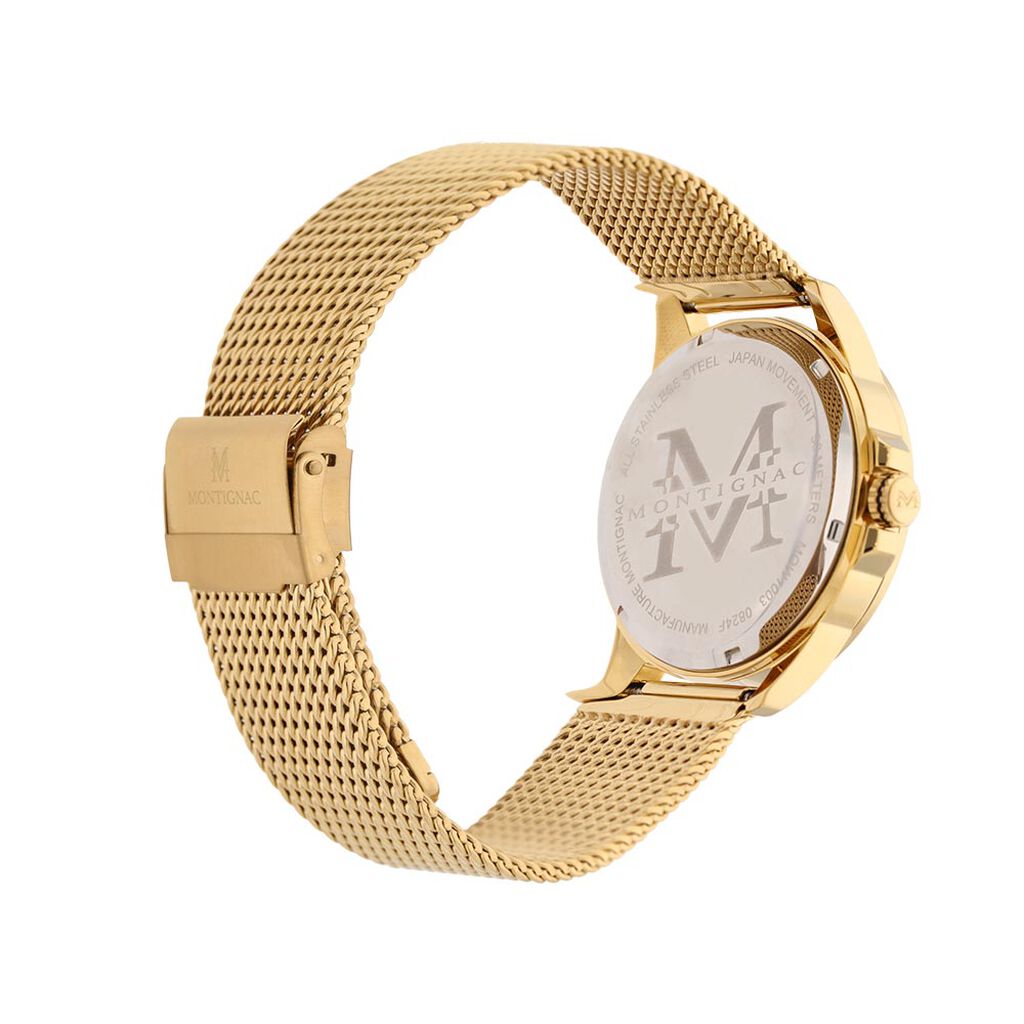 Montre Montignac Round Noir - Montres Homme | Histoire d’Or