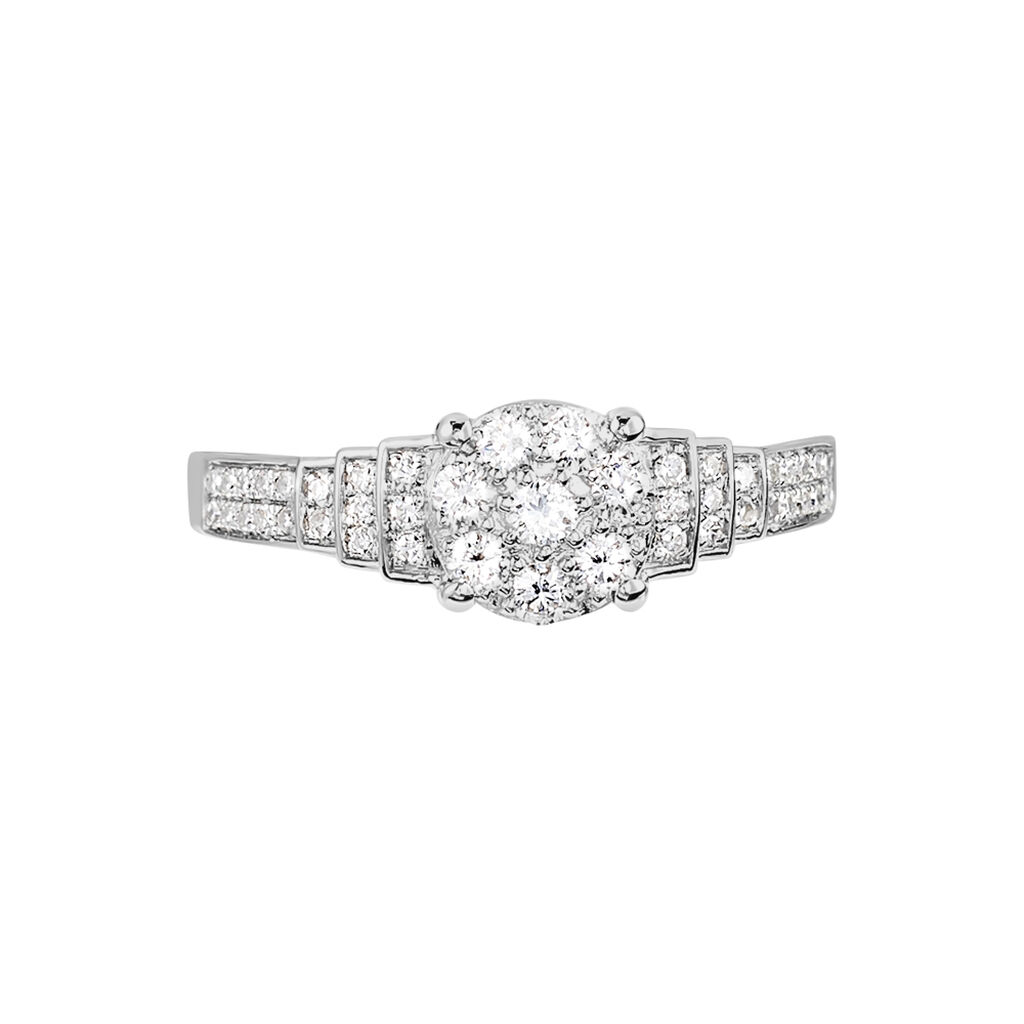 Bague Andreas Or Blanc Diamant - Bagues avec pierre Femme | Histoire d&rsquo;Or