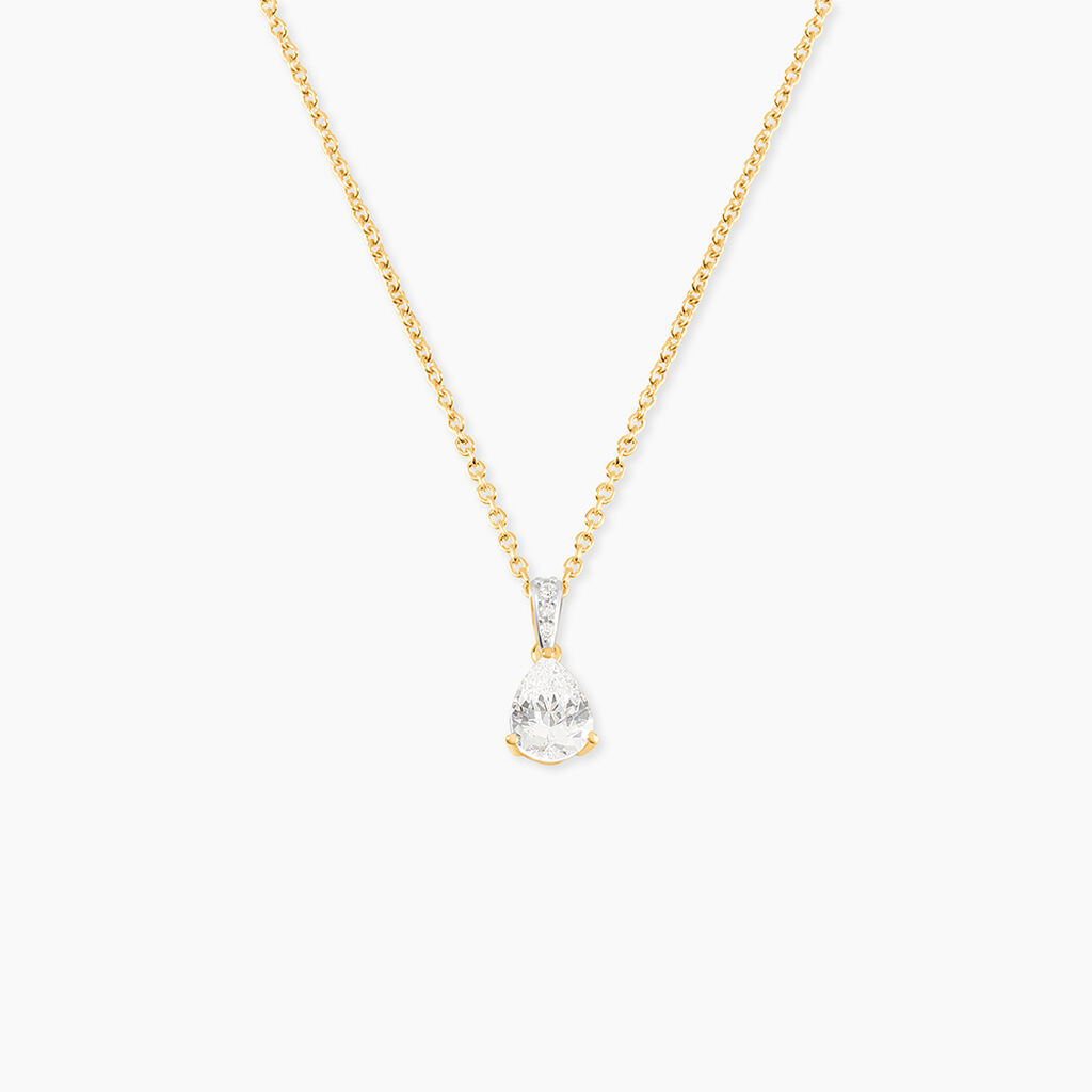 Pendentif Gorgel Or Jaune Oxyde De Zirconium - Pendentifs Femme | Histoire d&rsquo;Or