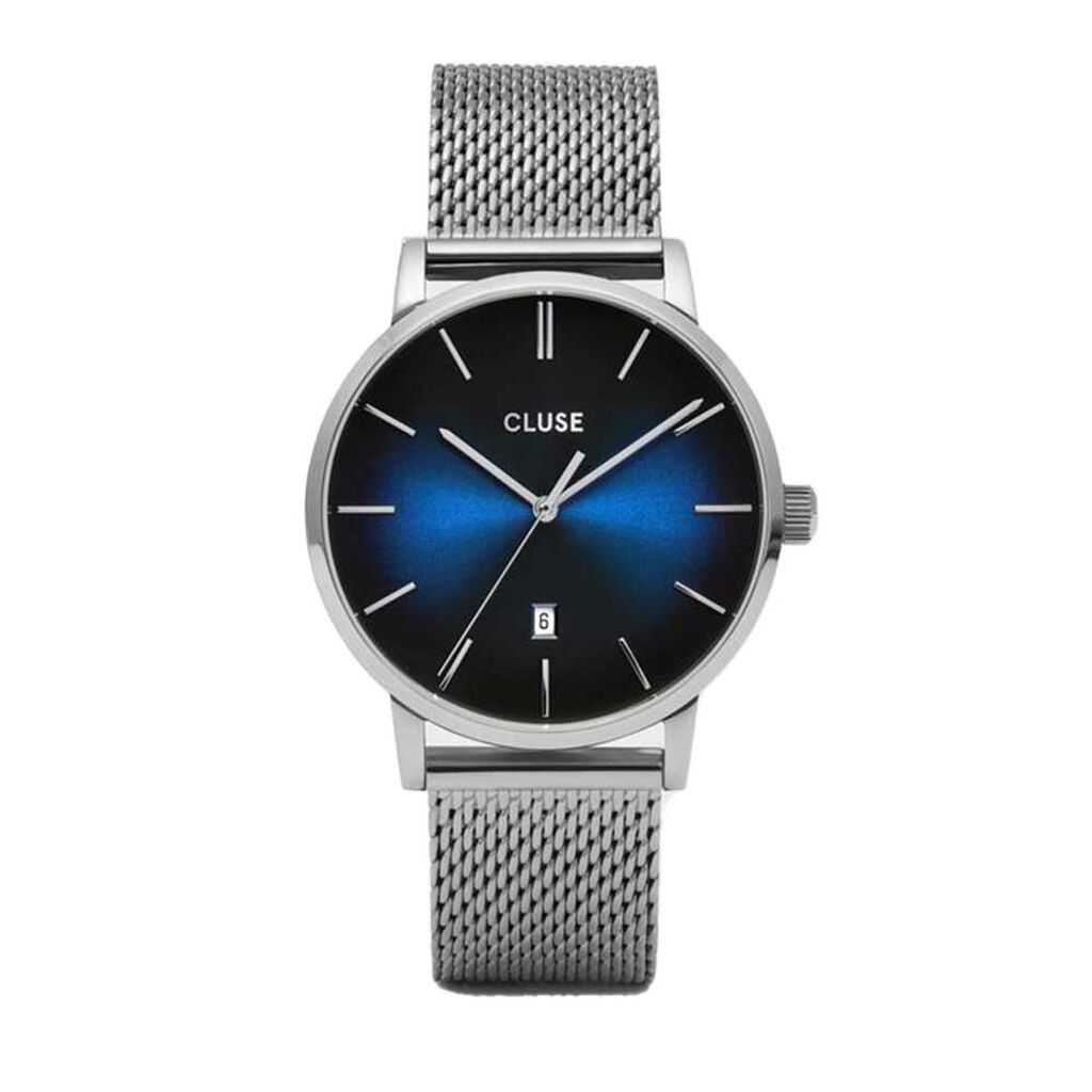 Coffret Montre Cluse Aravis Bleu Fumé - Montres Homme | Histoire d’Or