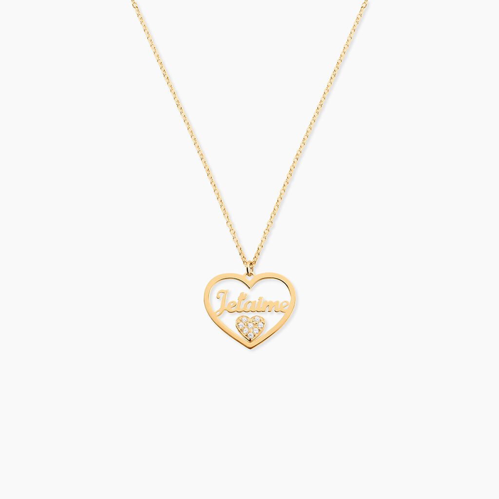 Collier Or Jaune Veridienne Oxyde De Zirconium - F&ecirc;te des m&egrave;res Femme | Histoire d&rsquo;Or