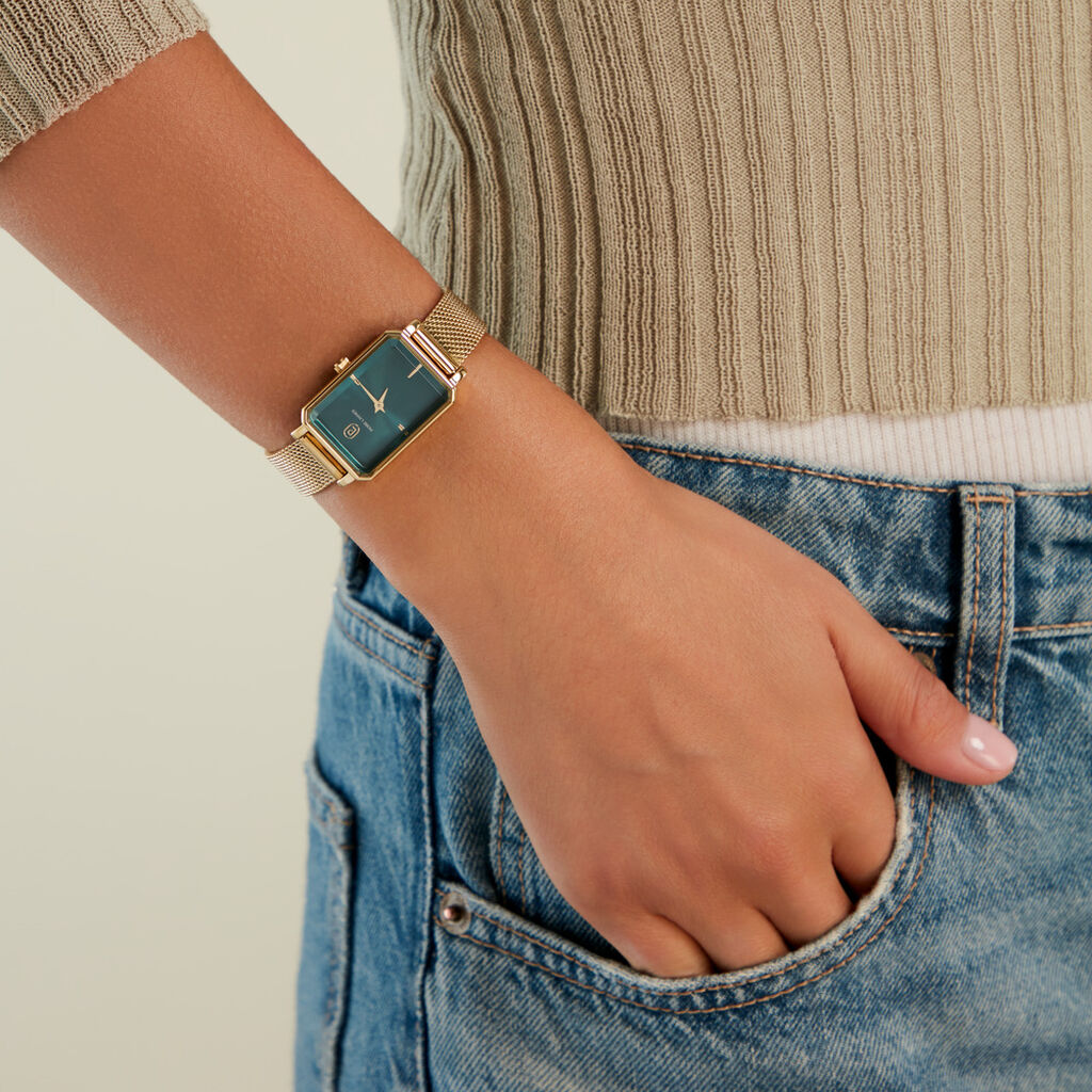 Montre Pierre Lannier Ariane Vert - Montres Femme | Histoire d&rsquo;Or