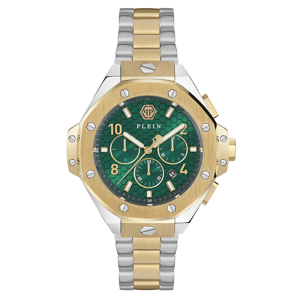 Montre Philipp Plein Plein Chrono Royal 46 Vert - Montres Homme | Histoire d’Or