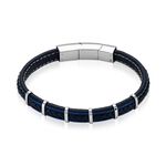 Bracelet Jourdan Cuir Noir - Bracelets Homme | Histoire d&rsquo;Or