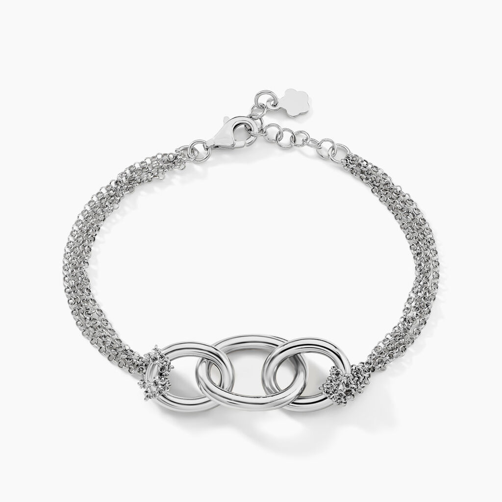 Bracelet Abassia Argent Blanc - Bracelets Femme | Histoire d&rsquo;Or