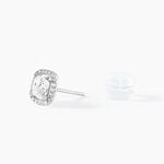 Boucles D'oreilles Puces Adrienne Or Blanc Oxyde De Zirconium - Clous d'oreilles Femme | Histoire d&rsquo;Or