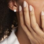 Boucles D'oreilles Puces Orbe Argent Blanc C&eacute;ramique - Boucles d'oreilles fantaisie Femme | Histoire d&rsquo;Or