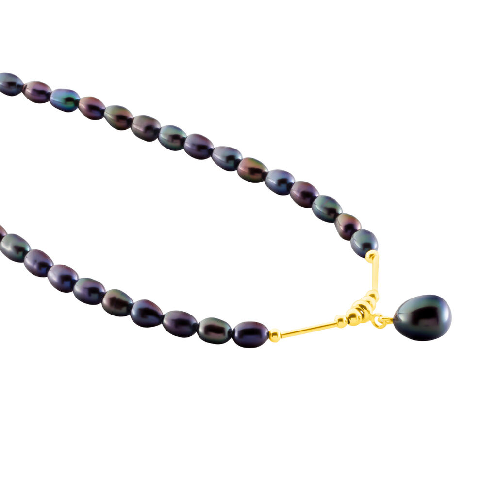 Collier Poire Or Jaune Perle De Culture - Colliers Femme | Histoire d’Or