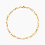 Bracelet Maille Cameo Or Jaune - Bracelets cha&icirc;ne Homme | Histoire d&rsquo;Or