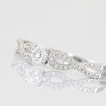 Bague Solitaire Livia Or Blanc Diamant - Bagues solitaires Femme | Histoire d&rsquo;Or