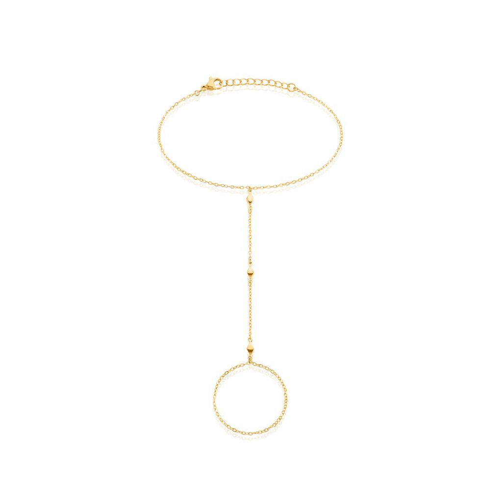 Bijou De Main Jaipur Acier Jaune - Bracelets Femme | Histoire d’Or