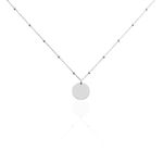 Collier Argent Blanc Mireio - Colliers Naissance Femme | Histoire d&rsquo;Or