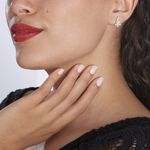 Boucles D'oreilles Puces Argent Blanc Florencio Oxydes De Zirconium - Boucles d'oreilles fantaisie Femme | Histoire d&rsquo;Or