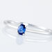Bague Solitaire Dota Or Blanc Saphir - Bagues solitaires Femme | Histoire d’Or