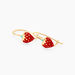 Boucles D'oreilles Pendantes Elizabetae Fraise Or Jaune - Boucles d'oreilles pendantes Enfant | Histoire d’Or