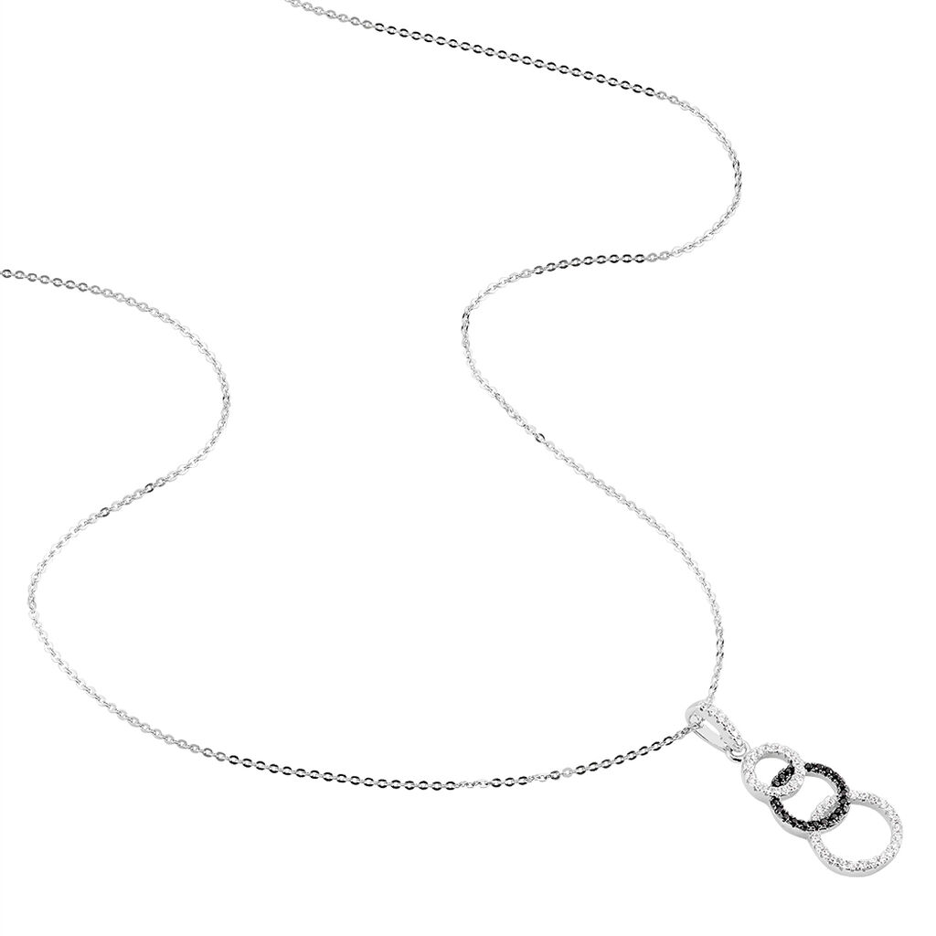 Collier Liyana Argent Blanc Oxyde De Zirconium - Colliers fantaisie Femme | Histoire d&rsquo;Or