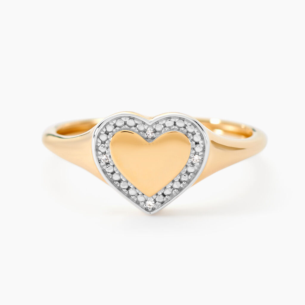 Chevalière Promesse Pour L'eternite Or Jaune Diamant - Chevalières Femme | Histoire d’Or