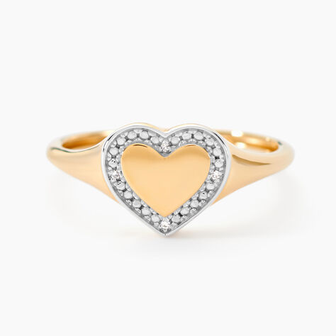 Chevalière Promesse Pour L'eternite Or Jaune Diamant - Chevalières Femme | Histoire d’Or